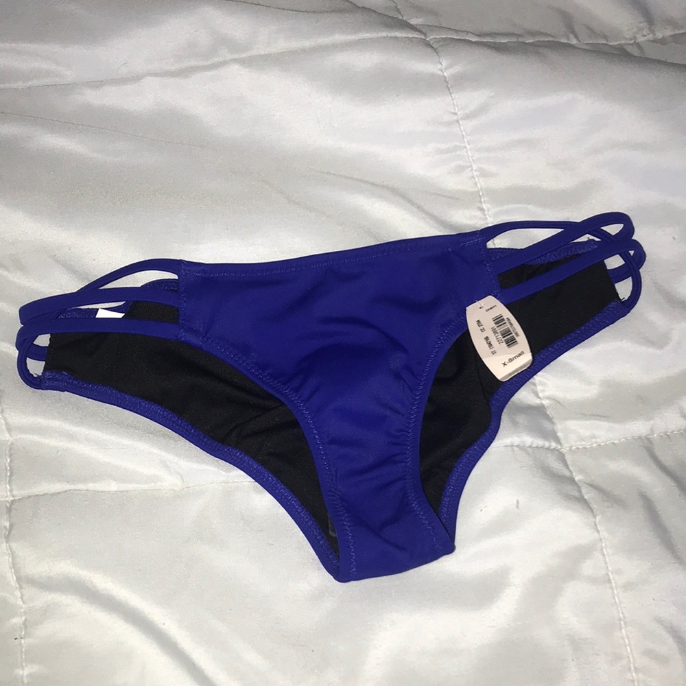 Blue bikini bottoms